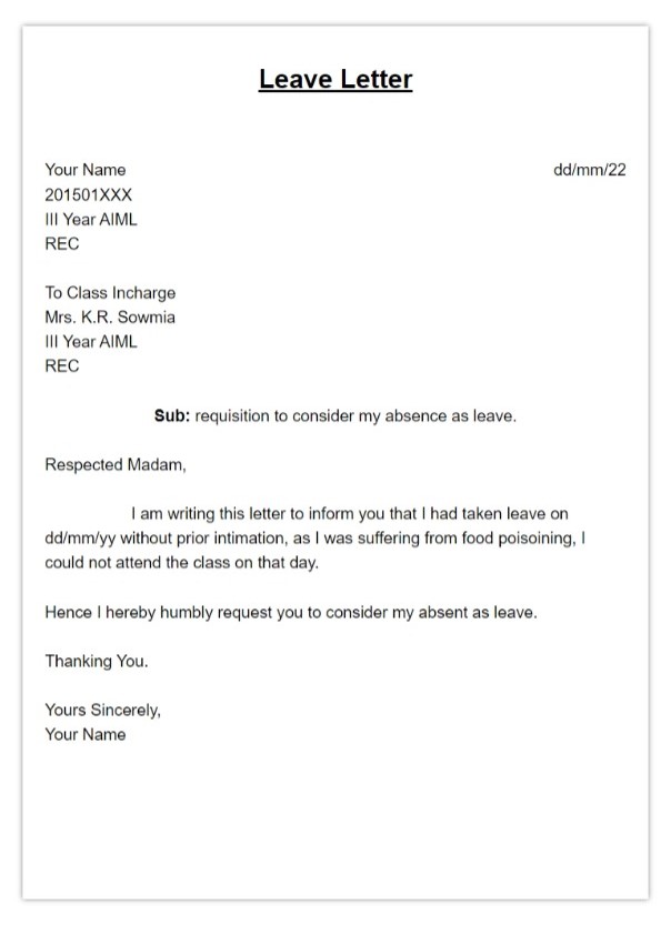 leave-letter